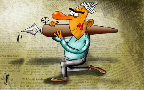 روز خبرنگار از نگاه کاریکاتور