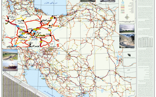  دانلود نقشه راه‌های ایران با بزرگنمایی بی‌نهایت - Iran Roads Map 