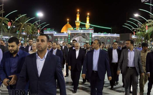 محمد جواد ظریف در بین الحرمین 
