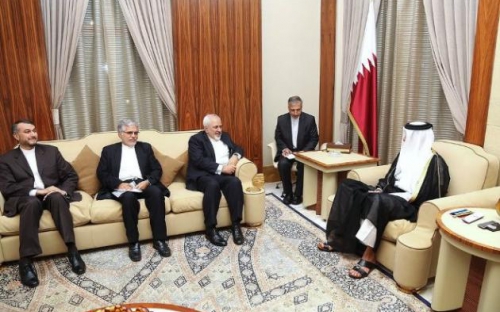 استقبال از ظریف با دمپایی ! + عکس
