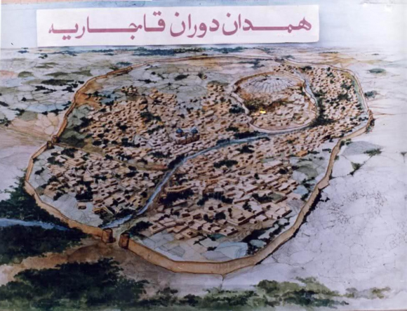 نقشه همدان در دوره قاجاریه