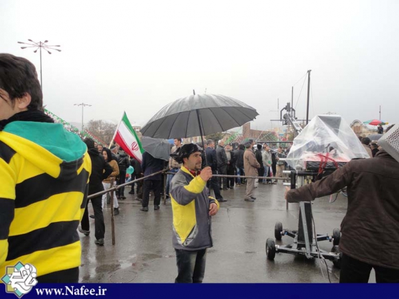 حضور با شکوه مردم همدان در نخستین ساعات پیش ازآغاز راهپیمایی 22بهمن