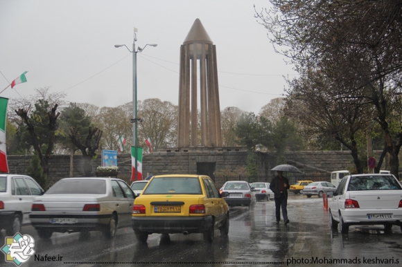 ترنم باران بهاری در همدان