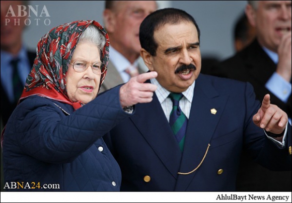 حجاب ملکه انگلیس در دیدار با پاشاه آل خلیفه+تصاویر