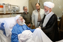 عیادت آیت الله محمدی از رهبر انقلاب