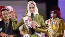 ملکه زیبایی مسلمان پس از برنده شدن چه گفت ؟ + فیلم