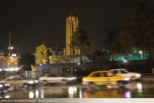 بارش باران در زمستان همدان
