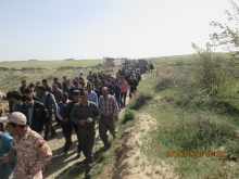 برگزاری همایش پیاده روی خانوادگی در روستای قهورد علیا