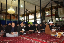 مراسم قرائت زیارتنامه حضرت رسول اکرم (ص) از بعید در کبودراهنگ برگزار شد