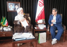  ديدار مدير کل امور شعب بانک مهراقتصاد با امام جمعه همدان 