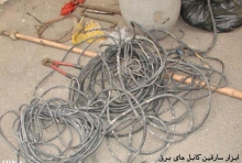 سارق كابل برق توسط پليس ملاير ناكام ماند 