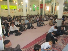  جشن میلاد امام علی(ع) در مسجد جامع فامنین برگزارشد