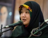 حضور زن بودایی تازه مسلمان شده در دانشگاه سینای بوعلی همدان