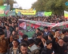 فریاد مرگ بر آمریکا در آسمان نهاوند طنین‌انداز شد 