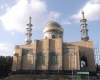 نصب گلدسته های امامزاده فضل بن موسی (ع) شهر برزول نهاوند + تصویر