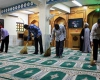 آغاز غبارروبی مساجد اسدآباد در آستانه ماه مبارک رمضان