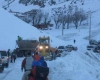  برف روبی مسیر پیست تاریک دره همدان 